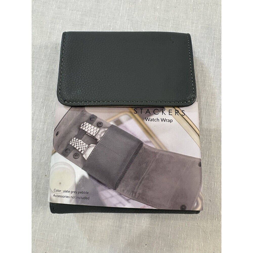 Stackers Slate Gray Watch Wrap -Travel Organization